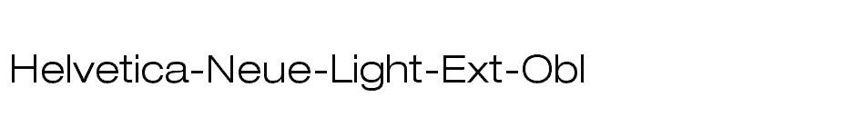 font Helvetica-Neue-Light-Ext-Obl download