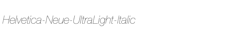 font Helvetica-Neue-UltraLight-Italic download