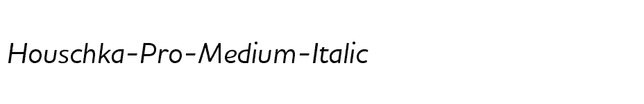 font Houschka-Pro-Medium-Italic download