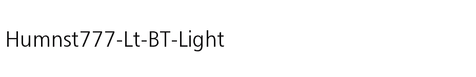 font Humnst777-Lt-BT-Light download