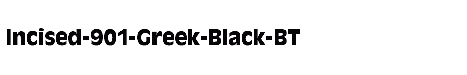 font Incised-901-Greek-Black-BT download