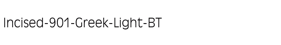font Incised-901-Greek-Light-BT download