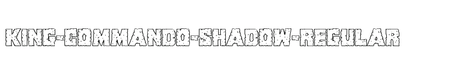 font King-Commando-Shadow-Regular download
