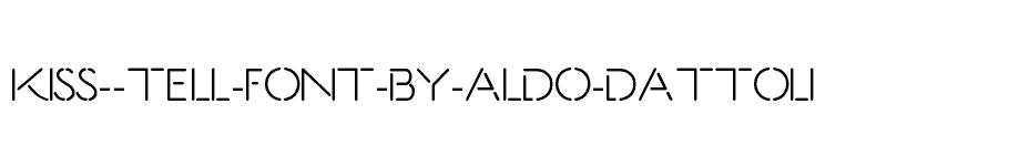 font Kiss--Tell-Font-By-Aldo-Dattoli download