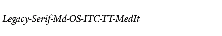 font Legacy-Serif-Md-OS-ITC-TT-MedIt download