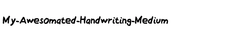font My-Awesomated-Handwriting-Medium download