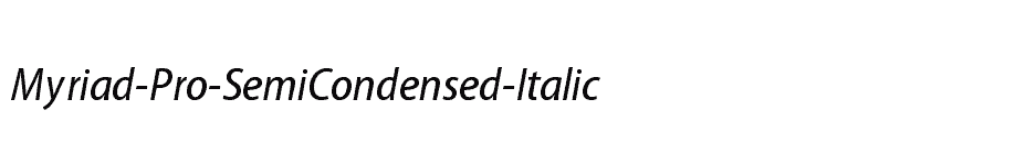 font Myriad-Pro-SemiCondensed-Italic download