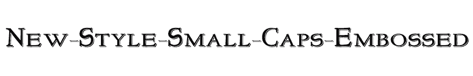 font New-Style-Small-Caps-Embossed download