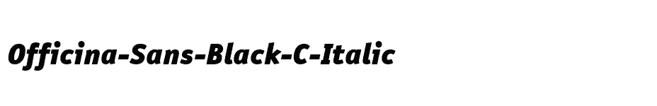 font Officina-Sans-Black-C-Italic download