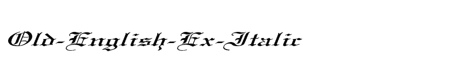 font Old-English-Ex-Italic download