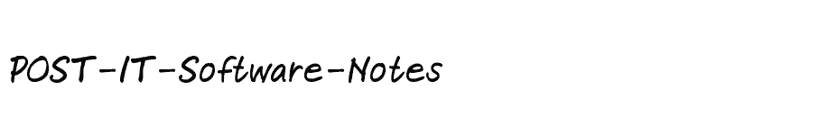 font POST-IT-Software-Notes download