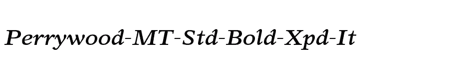font Perrywood-MT-Std-Bold-Xpd-It download