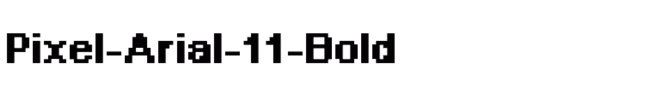 font Pixel-Arial-11-Bold download