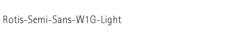 font Rotis-Semi-Sans-W1G-Light download