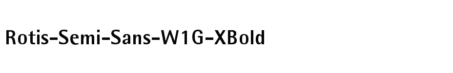 font Rotis-Semi-Sans-W1G-XBold download