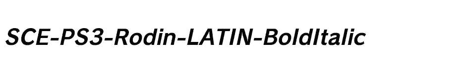 font SCE-PS3-Rodin-LATIN-BoldItalic download