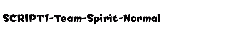 font SCRIPT1-Team-Spirit-Normal download