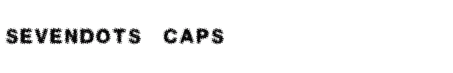 font Sevendots-Caps download
