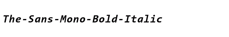 font The-Sans-Mono-Bold-Italic download
