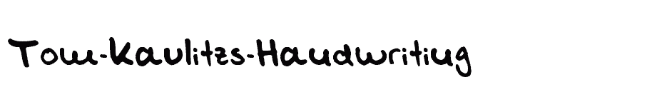font Tom-Kaulitzs-Handwriting download