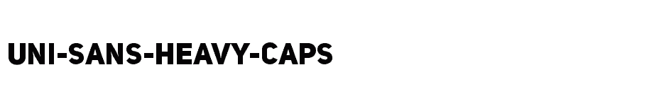 font Uni-Sans-Heavy-CAPS download