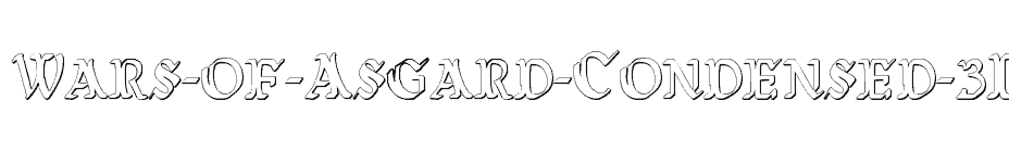 font Wars-of-Asgard-Condensed-3D download