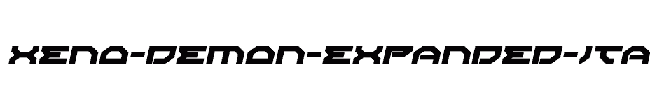 font Xeno-Demon-Expanded-Italic download