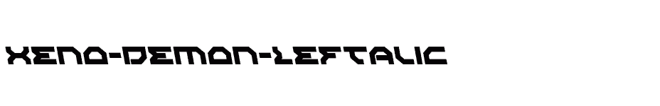 font Xeno-Demon-Leftalic download