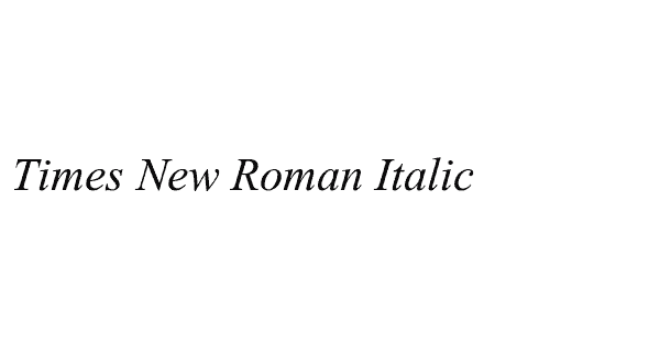 Шрифт roman обычный