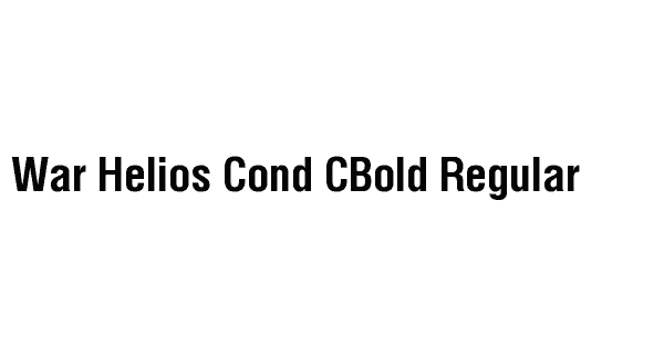 War Helios Cond CBold Regular