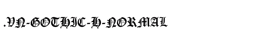 font .Vn-Gothic-H-Normal download