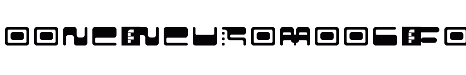 font 00ne-NeuroMoog-(for-Afrojet)-Regular download