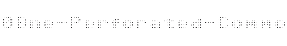 font 00ne-Perforated-Commodore-Regular download