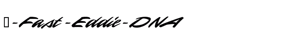 font 1-Fast-Eddie-DNA download