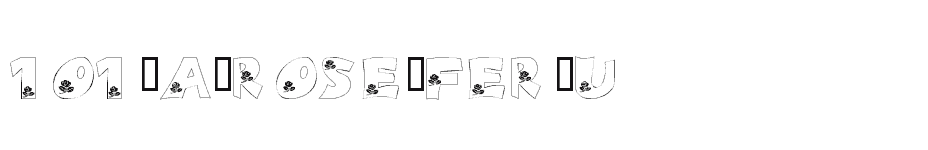 font 101-A-Rose-fer-U download