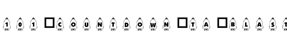 font 101-Countdown-ta-Blast-Off download