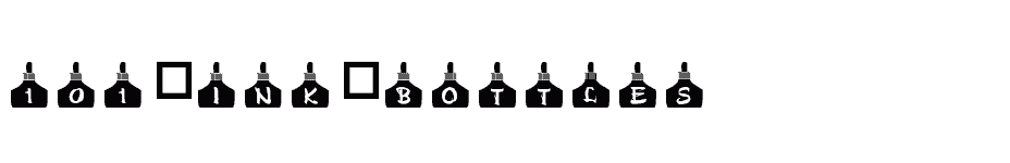 font 101-Ink-Bottles download