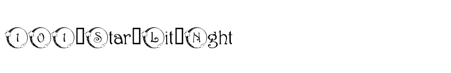 font 101-Star-Lit-Nght download