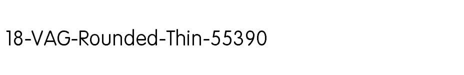 font 18-VAG-Rounded-Thin-55390 download