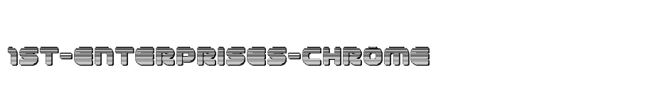 font 1st-Enterprises-Chrome download