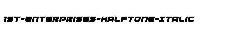 font 1st-Enterprises-Halftone-Italic download