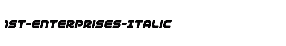 font 1st-Enterprises-Italic download