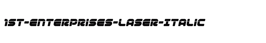 font 1st-Enterprises-Laser-Italic download