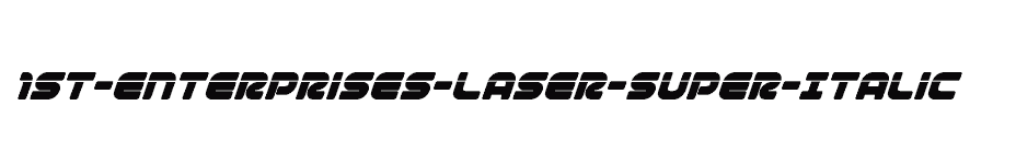 font 1st-Enterprises-Laser-Super-Italic download