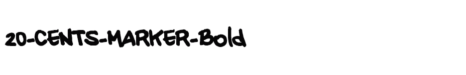 font 20-CENTS-MARKER-Bold download