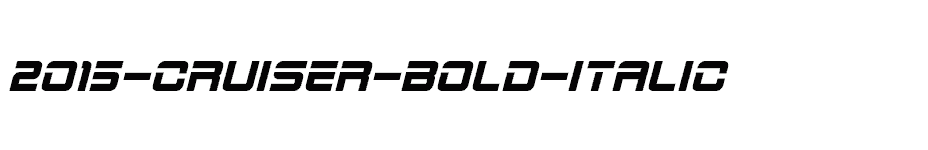 font 2015-Cruiser-Bold-Italic download