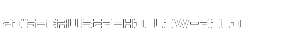 font 2015-Cruiser-Hollow-Bold download