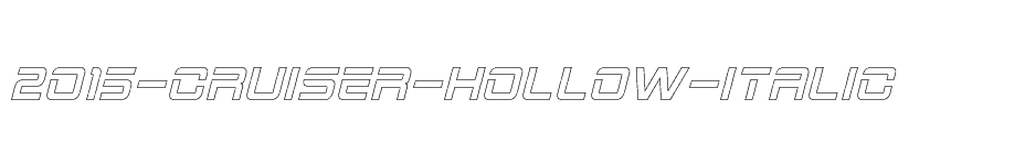 font 2015-Cruiser-Hollow-Italic download