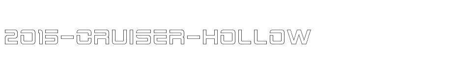 font 2015-Cruiser-Hollow download