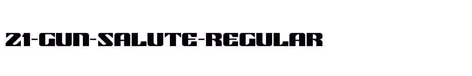 font 21-Gun-Salute-Regular download